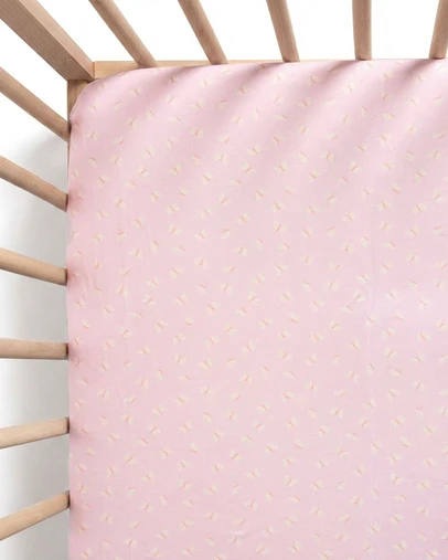 Kynd Baby - Fitted Cot Sheet in Lilac Flutter