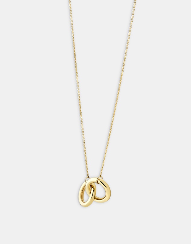 Michael Hill - 45cm (18”) Double Circle Necklace in 10kt Yellow Gold