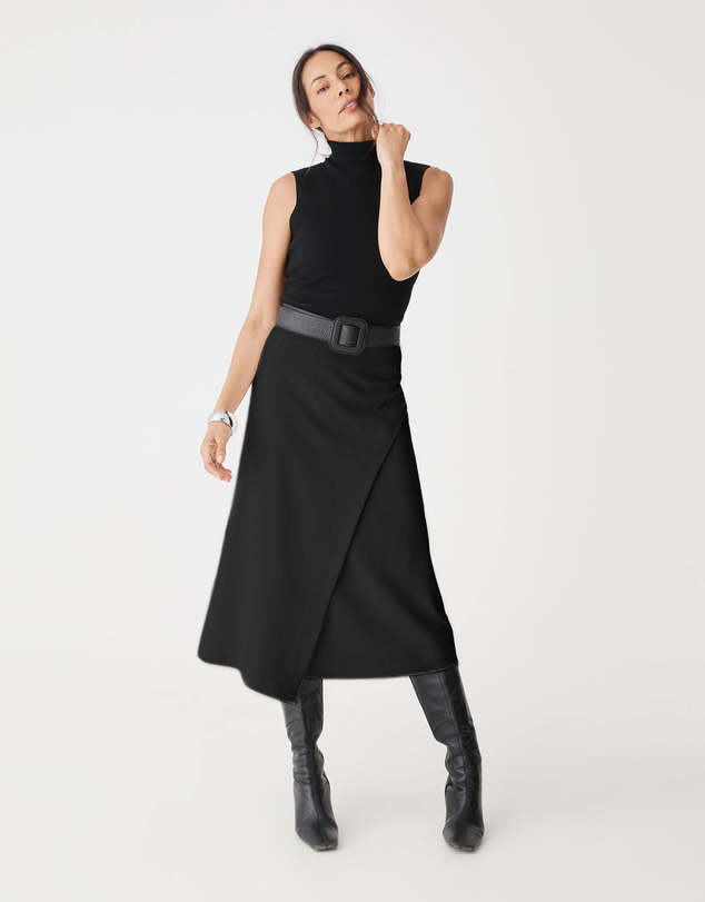 Forcast - Jennifer ALine Faux Wrap Skirt