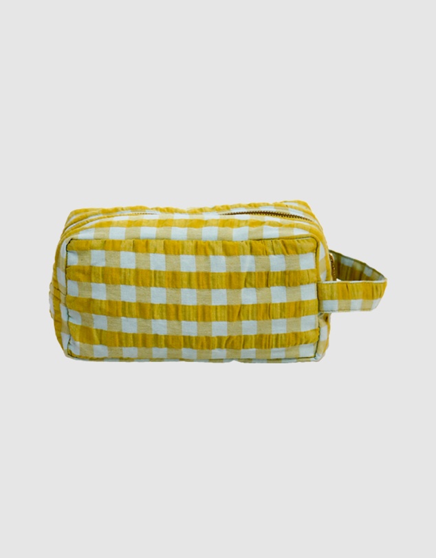Mosey Me - Citrus Seersucker Dopp Kit