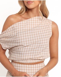 Petal & Pup - Elia Top - Beige Check