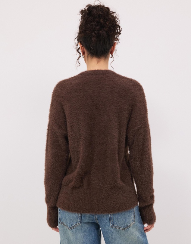 Calli - Rae Fluffy Knit Cardigan
