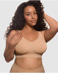 B Free Intimate Apparel - Double Lined Wire Free High Back Crop Bra (C-D-DD-E-F) Cup