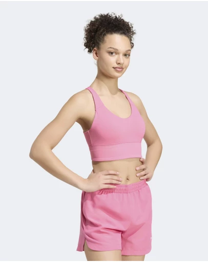 adidas Performance - 3 Stripes Studio All Me Light Support Bra Womens