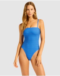 Seafolly - Mesh Effect DD Bandeau One Piece Swimsuit