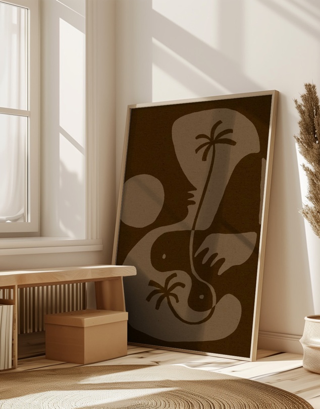 Olive et Oriel - The Land Story 5 by Shatha Al Dafai Art Print
