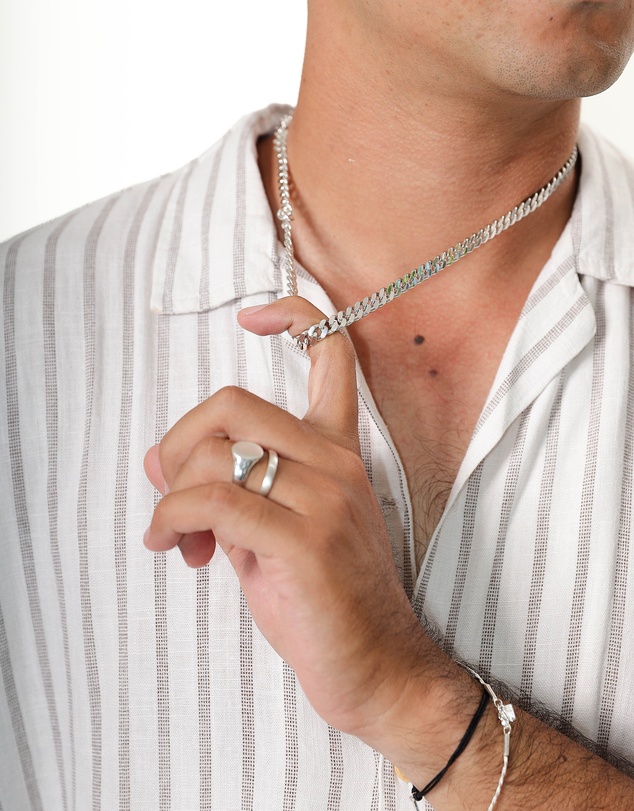 Kuzzoi - ICONIC EXCLUSIVE - Heavy Curb Chain Necklace in 925 Silver
