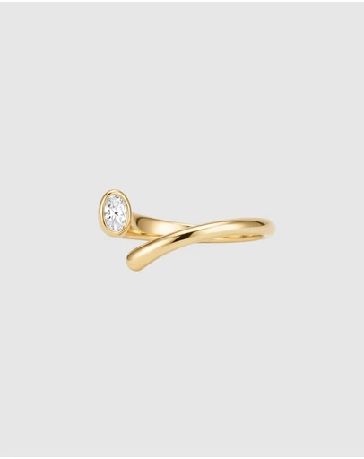 HOUSE OF SLANI - Open Gold Celine Band Ring