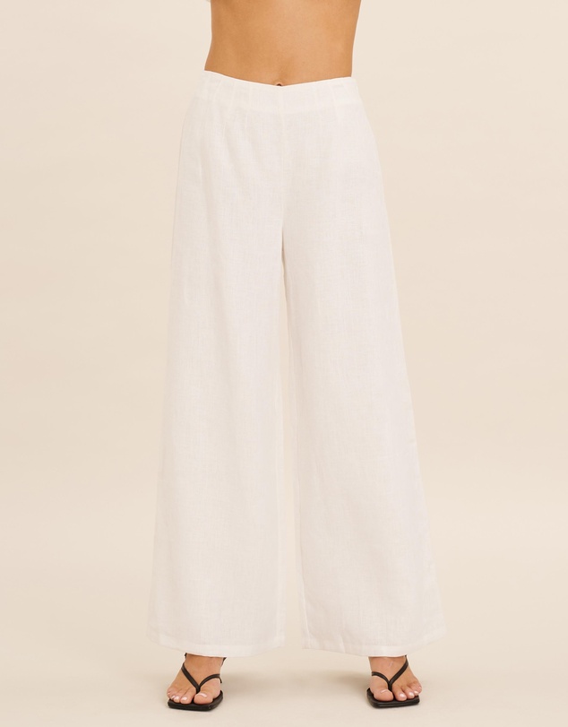 AERE - High Waist Linen Pants