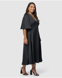 Pink Dusk by Curve Project - Seductive Secrets Midi Dress