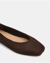 Wittner - Belinda Hair-on Leather Ballet Flats