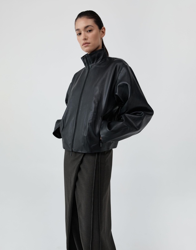 St. Agni - Cocoon Zip Leather Jacket