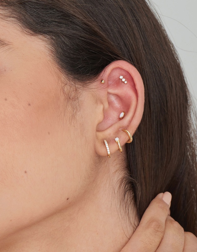 Ania Haie - Gold Sparkle Crawler Barbell Single Earring