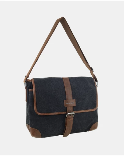 Pierre Cardin - Pierre Cardin Canvas Messenger Bag