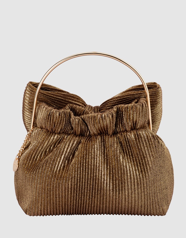 Olga Berg - Elise Pleated Top Handle