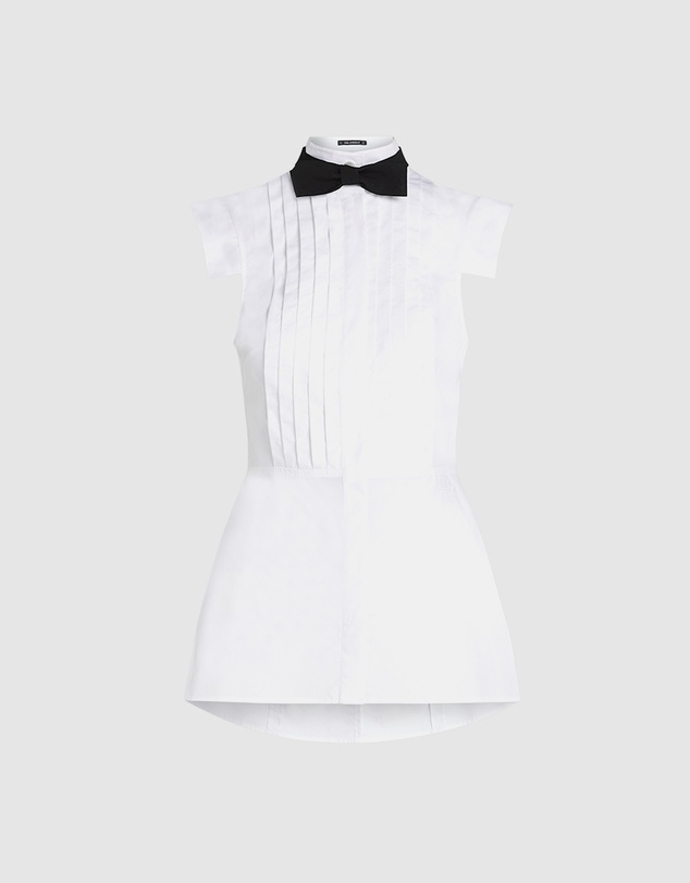 Karl Lagerfeld - Sleeveless Bow Tie Blouse