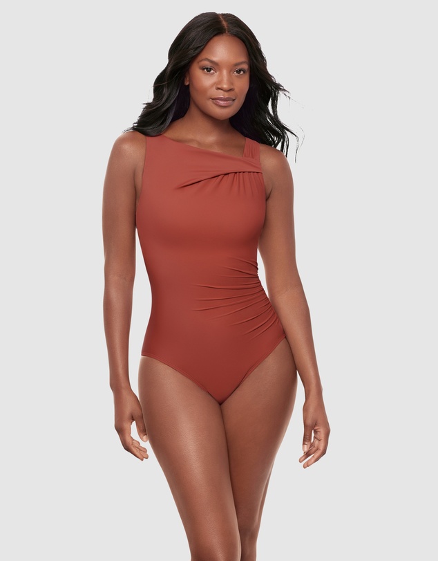 Miraclesuit Swimwear  - Rock Solid Avra Underwired High Neck One Piece Shaping Swimsuit