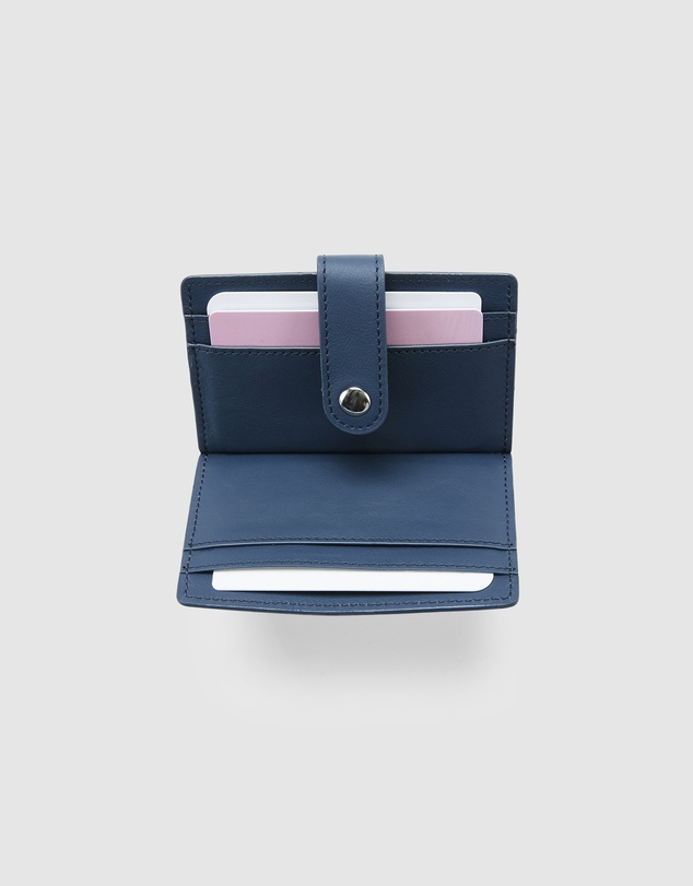 Globite - Leather RFID Card Holder Snap Button
