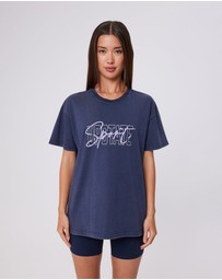 Upstate - Thrive Tee - Washed Midnight Navy