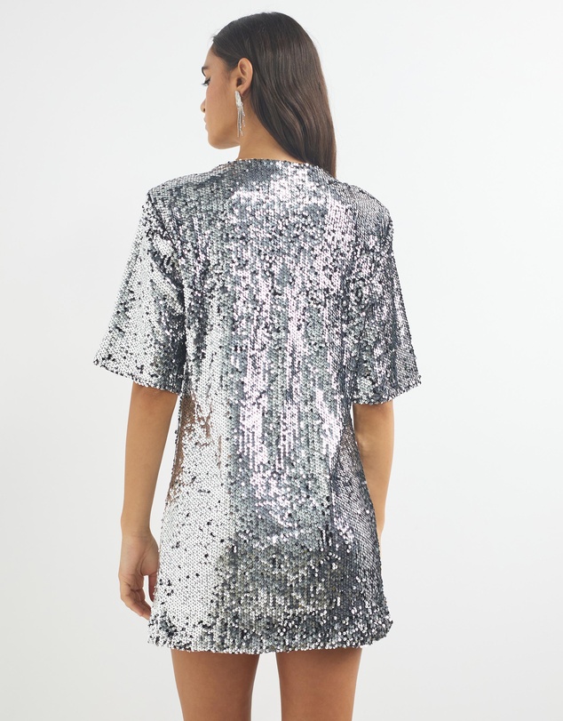 Dazie - Taylor Sequin Shirt Dress
