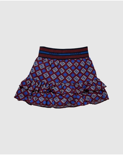 Quapi - Kornelia Retro AOP Ruffle Skirt - Kids-Teens