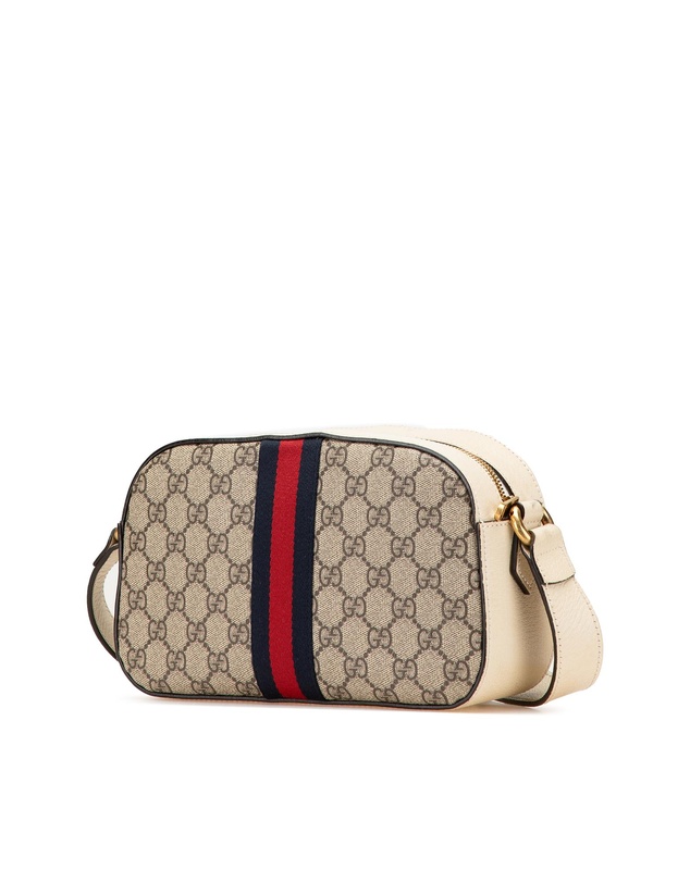 Pre-Loved by Azura Reborn - Pre-Loved Small GG Supreme Textured Calfskin Web Ophidia Camera Bag