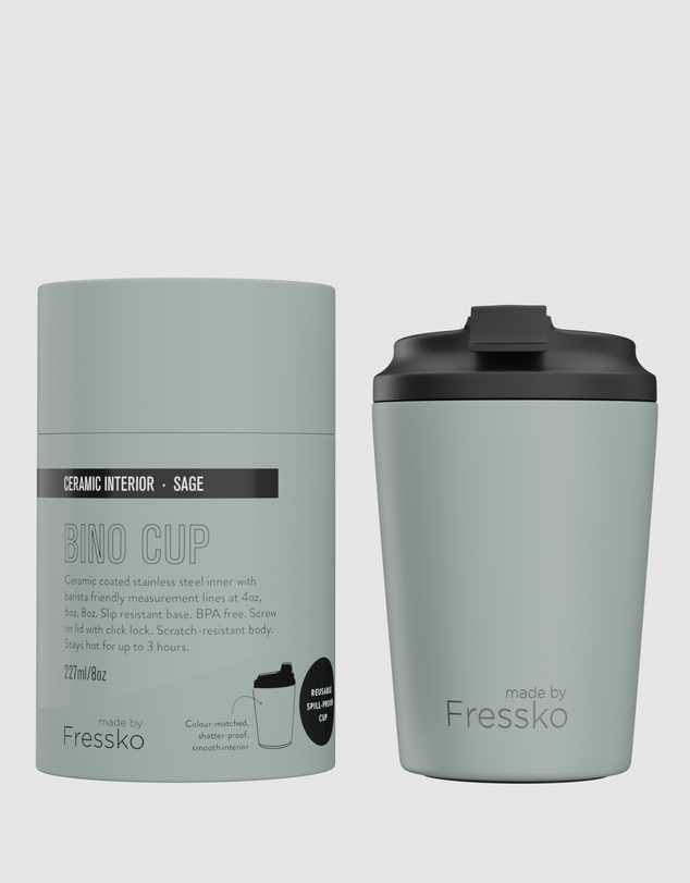 Fressko - Bino 8oz Reusable Ceramic Lined Coffee Cup
