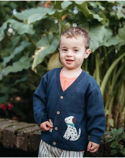 Purebaby - Doggy Cardigan-Kids-Babies