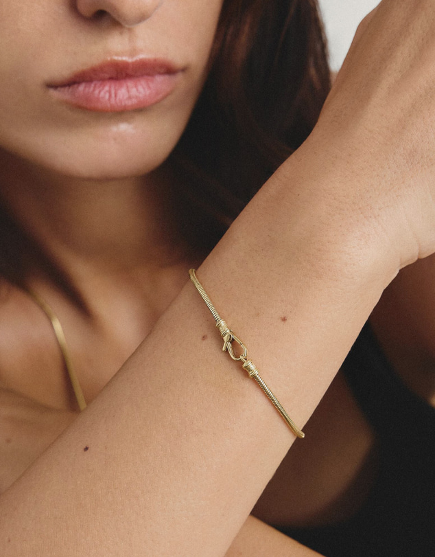 THOMAS SABO - Gold-Tone Stainless Steel Snake Chain Bracelet 2mm