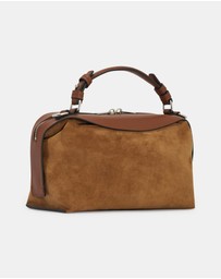 Oroton - Mica Mini Bowler Suede