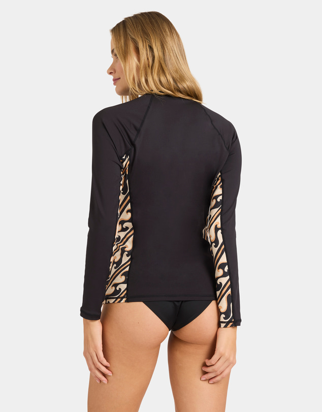 Billabong - Womens Dark Wave Half Long Sleeve Rash Vest