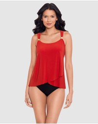 Miraclesuit Swimwear  - Dazzle Underwired Draped Tankini Top