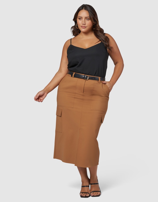 Something 4 Olivia - Tasmin Midi Cargo Skirt