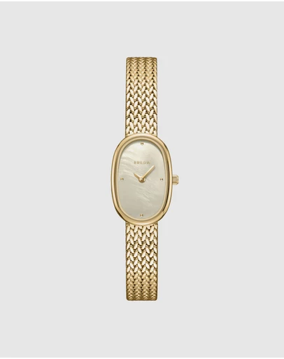 Breda - Jane Tethered Gold and Metal Mesh Watch, 18MM
