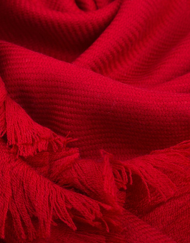 Ozwear Connection Uggs - Ugg Fringed Check Wool Scarf Tomato