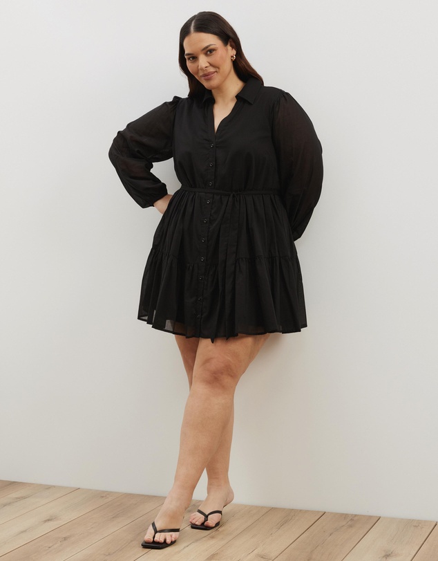 Atmos&Here Curvy - Ruby Tiered Mini Dress