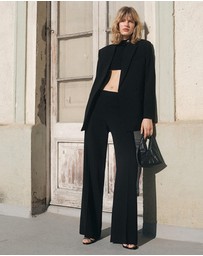 M.N.G - Straight Mid-Rise Suit Trousers