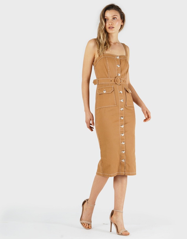 Amelius - Alliance Drill Midi Dress