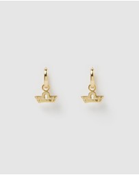 Izoa - Libra Star Sign Symbol Huggie Earring