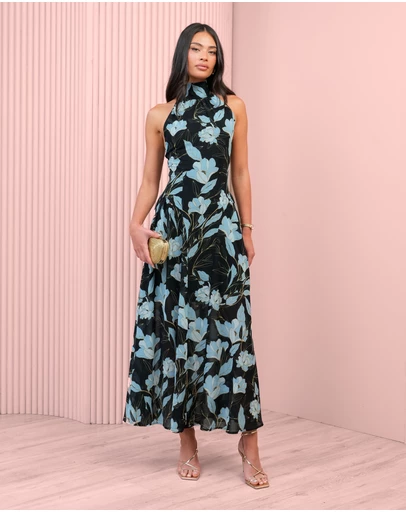 Azzurielle - Bia Halter Midi Dress