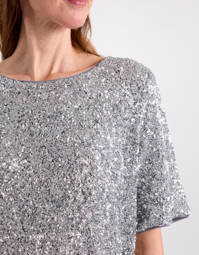 David Lawrence - Phylis Boxy Sequin Tee