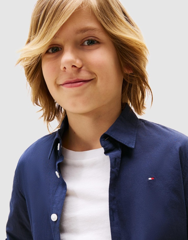 Tommy Hilfiger - Solid Poplin Shirt - Teens