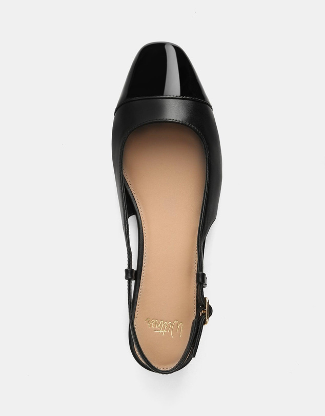 Wittner - Dame Dress Flats Black Leather