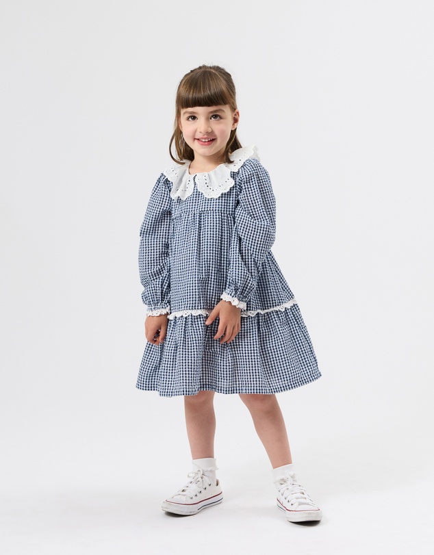 Goldie + Ace - Gingham Collared Dress - Babies-Kids
