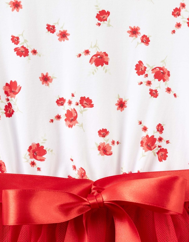 Designer Kidz - Alyssa Floral S/S Tutu Dress