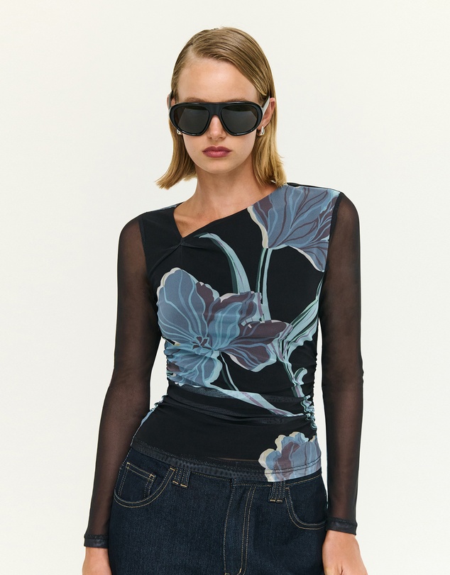 Staple the Label - Stas Mesh Top