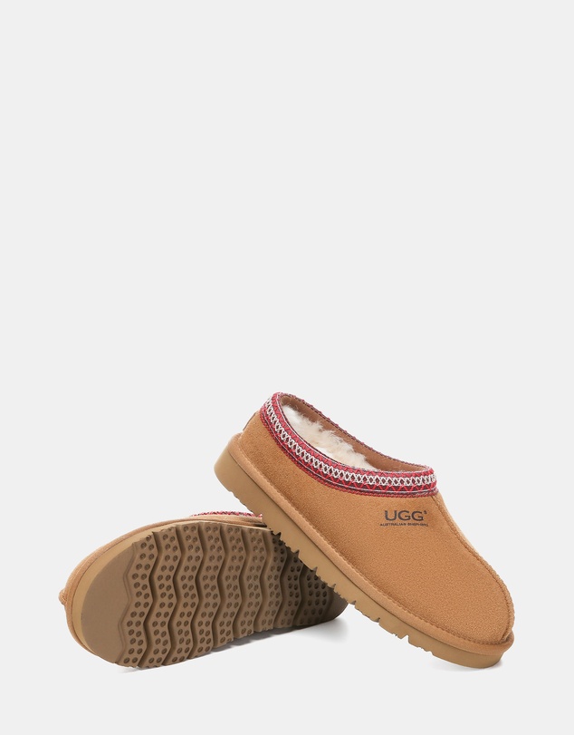 EVERAU - Australian Shepherd Ugg Hippie Cow Suede Upper House Shoes
