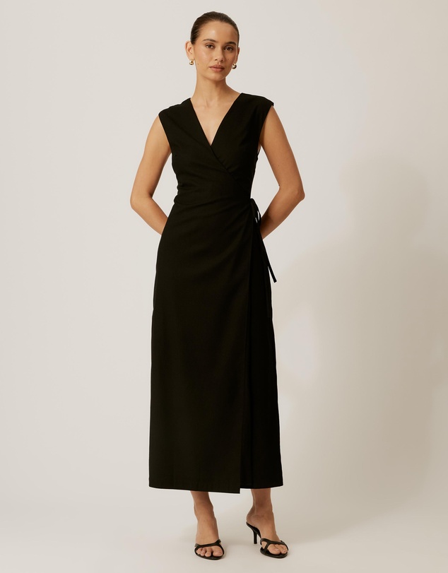 Tussah - Becca Linen Blend Wrap Dress