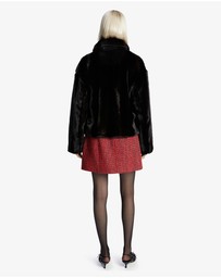 Bardot - Sylvie Zip Faux Fur Jacket
