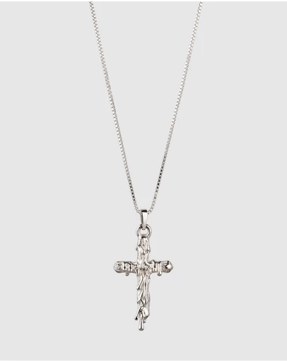 Kuzzoi - ICONIC EXCLUSIVE - Crucifix Pendant Necklace in 925 Silver
